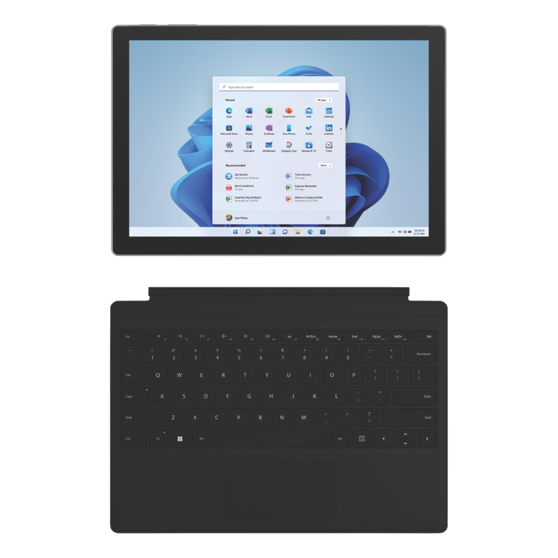 Microsoft Surface Pro 7 Plus 2 in 1 Tablet PC- 11th Gen Intel Core i5-1135G7/256GB SSD/8GB RAM/Windows 11 Pro - includes Keyboard