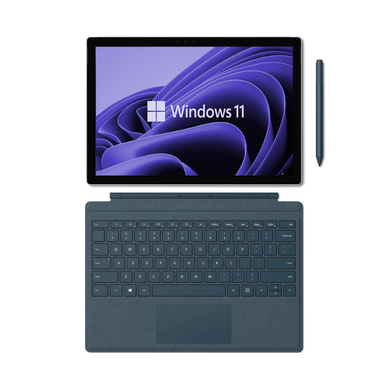 Microsoft Surface Pro 5 - Intel Core i5/128GB SSD/4GB RAM/Windows 11 - A1796 with Surface Keyboard and Stylus Pen